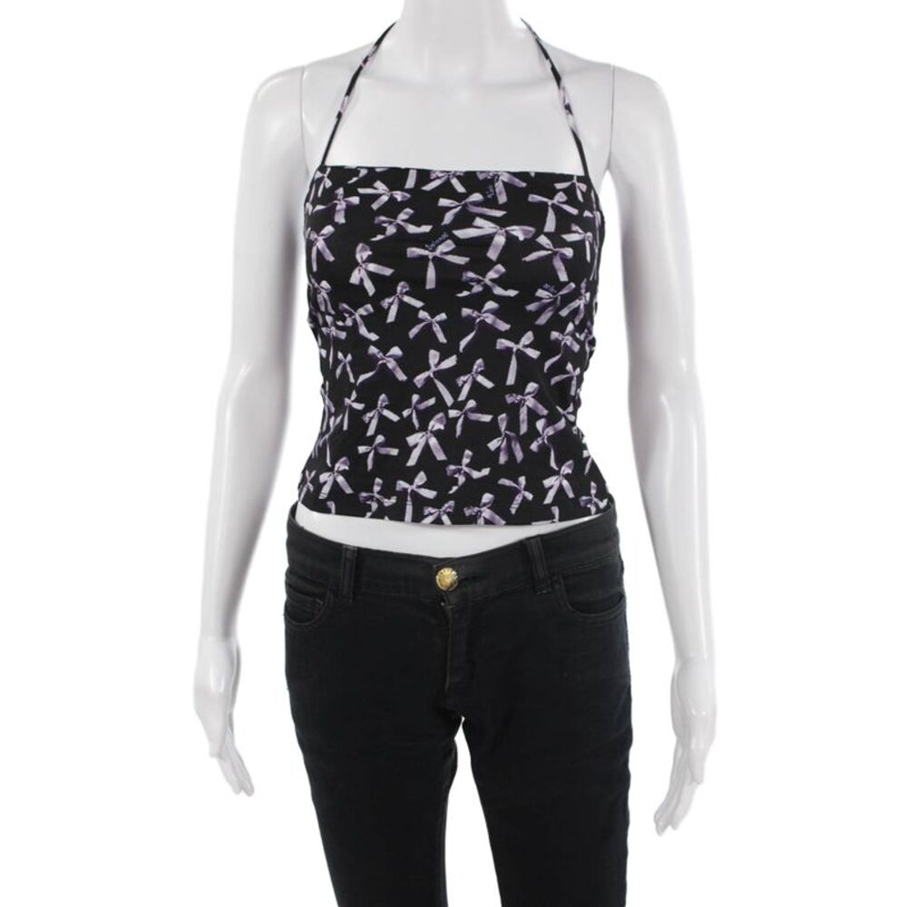 Marcia Women Cropped Camisole Black 90s Sleeveless Size S
